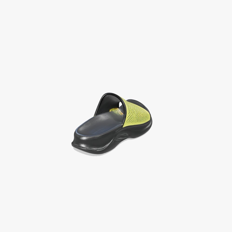 Neon Yellow Sports Slides 3D Model Pack
